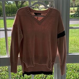 Pink and navy 360 Sweater